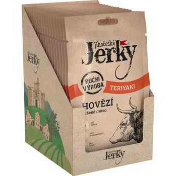 Sušené maso Jihočeské Jerky Hovězí teriyaki 400 g (20 x 20 g)
