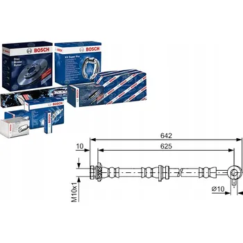 Brzdová hadice Bosch 1 987 481 572 Flexibilní brzdová hadice
