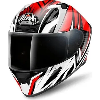 Helma na motorku AIROH VALOR CONQUER VACQ55 - integrální červená helma XL