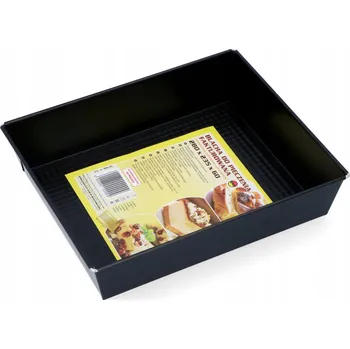 Plech na pečení SNB PEKÁČ / FORMA NA PEČENÍ 28 X 23,5 X 6 CM ČERNÁ