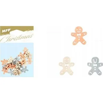 Vánoční dekorace DŘEVĚNÉ DEKORACE SUŠENKY 24 KS MFP