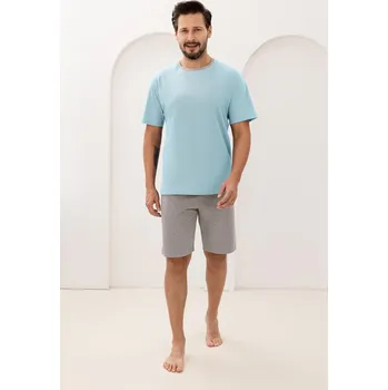 Pánská móda Pyžamo Regina 508 cr/r M-XL W26 pánské lehká melanž L