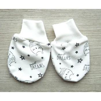 Rukavice AMÁLKA Bavlněné rukavičky pro miminko, sovičky Velikost: 56-68