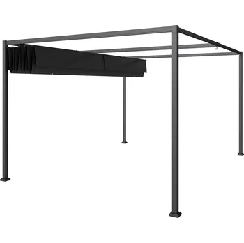Zahradní altán Zahradní pavilon s nastavitelnou střechou 3 x 2 m | černo-šedý