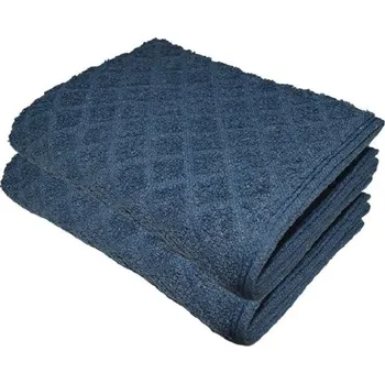 Kaptan Dětský ručník Káro 40 × 60 cm, tmavě modrý