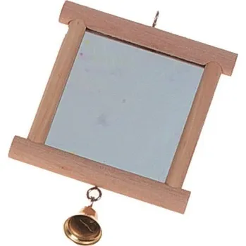 Hračka pro ptáka Karlie Zrcadlo se zvonečkem 13 × 10 cm