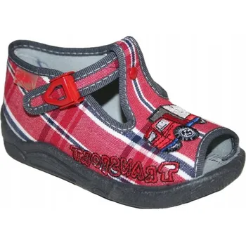 Dívčí sandály Befado dětské sandály textilní červené velikost 25