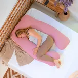 Milkie Alice český těhotenský a kojicí polštář - Peony mušelín