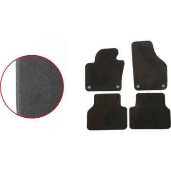 Autodoplněk ACI textilní koberce pro VW TIGUAN 07-11 EXCLUSIVE (pro kulaté příchytky) sada 4 ks