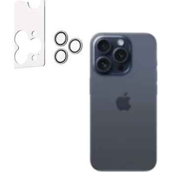 AlzaGuard Elite Lens Protector pro iPhone 15 Pro / 15 Pro Max čiré s instalačním rámečkem