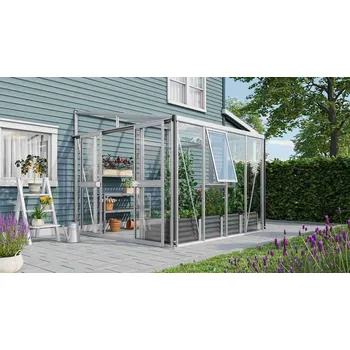 Skleník skleník VITAVIA ATHENA 7000 sklo 3 mm + PC 10 mm stříbrný LG3830 Varianta: VITAVIA ATHENA 7000 sklo 3 mm + PC 10 mm stříbrný LG3830
