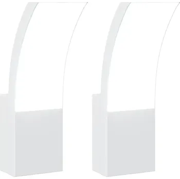 Venkovní osvětlení Venkovní nástěnné svítidlo VidaXL bílé GU10 9 W