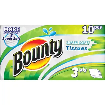 Papírový kapesník BOUNTY Super Soft (10×10 ks)