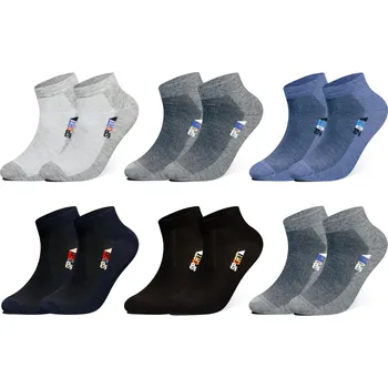 Pánské ponožky PESAIL Pánské kotníkové ponožky VM5201 6párů Velikost: 40-43