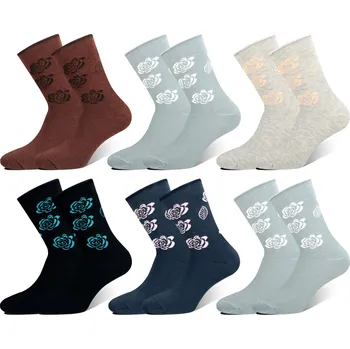 Dámské ponožky PESAIL Dámské zdravotní ponožky ROSE LW3056 6 páry Velikost: 35-38
