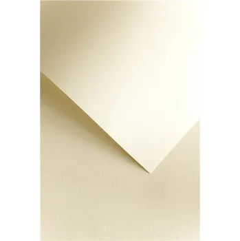 Umělecký papír Ozdobný papír A4 Canvas 120 g/m2, krémový, 50listů