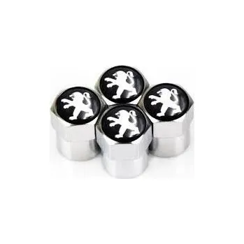 Tuning MJakes krytky ventilků hranaté stříbrné pro vozy PEUGEOT