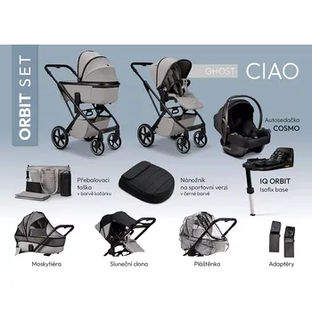 Kočárek MOON Ciao Orbit set Ghost