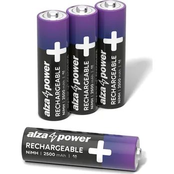Elektronika AlzaPower Rechargeable HR6 (AA) 2500 mAh 4ks