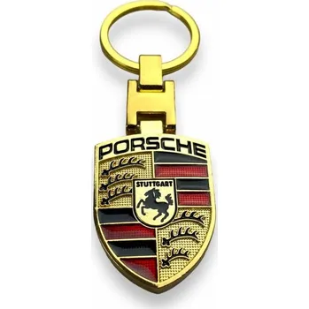 Tuning Mjakes klíčenka zlatá pro vozy PORSCHE