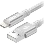 AlzaPower AluCore USB-A to Lightning MFi (C189) 0.5m stříbrný