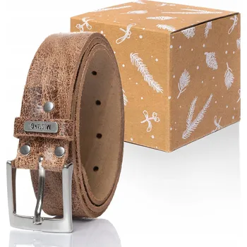 Opasek Mustang Pánský pásek s KLASICKOU přezkou, VELIKOST DO PASU 85 CM, kožený