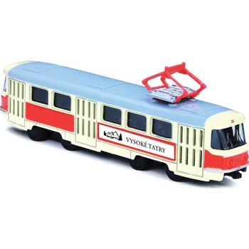 autíčko Rappa Kovová retro tramvaj 16 cm Vysoké Tatry