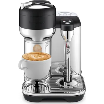 Příprava kávy Nespresso Sage Creatista Vertuo Black Truffle Černá