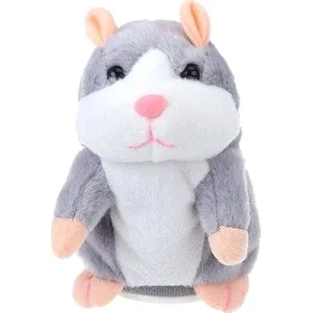 plyšák Zaparkorun Interaktivní mluvící křeček, šedý