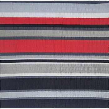 Povlečení 4sleep Dekorační krepový povlak na polštář 40 × 40 - Pruhy červené a černé