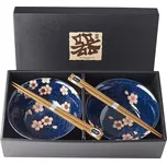 Made In Japan Set misek Pink Sakura s hůlkami 400 ml 2 ks