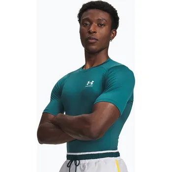 Pánské tričko Pánské tréninkové tričko Under Armour HG Armour Comp rack green/white