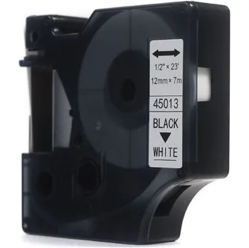 Pásek do tiskárny Náhradní páska JetWorld Dymo D1 černá na bílé 12 mm x 7 m LM100, LM100+, LM200, LM300, LM400, LM420P, LM350, LM350D, LM360D, LM450D, LM260P, LM120P, LM500TS, LM160, LM210D, LM280, LM150, LM220 (45013) (S0720530)