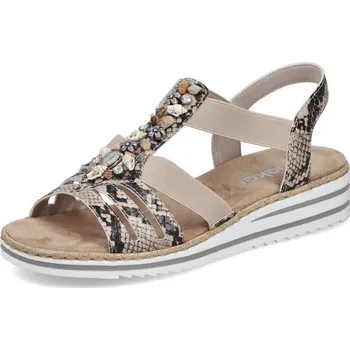 Dámské sandále Dámské sandály RIEKER V0649-20 béžová S6 39