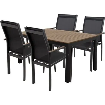 Zahradní sestava DOPPLER Sedací souprava EXPERTWOOD Plus, 4+1, hliníková