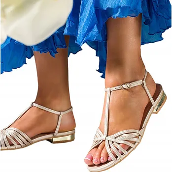 Dámské sandále Casu dámské sandály U24X16/PG s plochým podpatkem, velikost 39