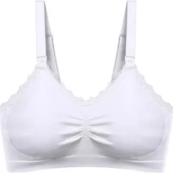 Těhotenské spodní prádlo BabyOno Kojící podprsenka vel. C80-85, bílá