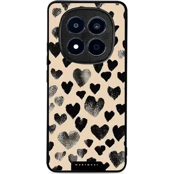 Mobiwear Glossy lesklé pouzdro na Xiaomi Redmi Note 15 Pro 5G černá srdíčka