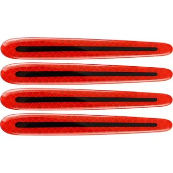 Samolepicí dekorace na vozidlo PREXIM samolepky na kliky dveří, reflexní červené