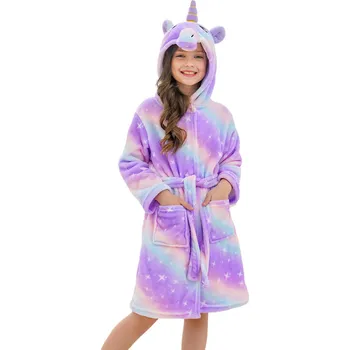 Hračka Unicorn Roztomilý plyšový župan fialový vel.110 - Jednorožec