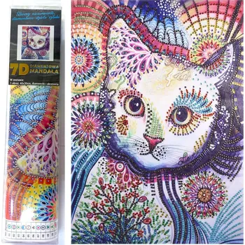 Diamantové malování Norimpex 7D Kočičí pohled 30 × 40 cm