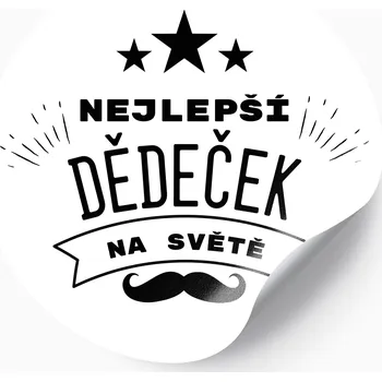 Svatební dekorace Nálepka pro nejlepšího dědečka