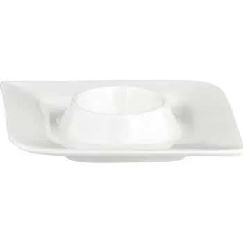 Stojánek na vajíčko Fantastic Stojánek na vajíčko porcelánový 11 × 11 cm, bílý, 6 ks