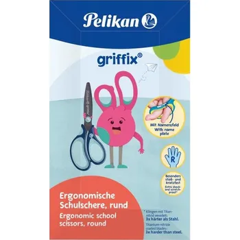 Kancelářské nůžky PELIKAN Griffix, pro praváky, modré