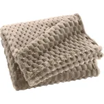 Douceur d'intérieur Flanelový přehoz 125 × 150 cm Frosty, Teplý nádech