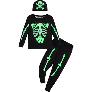 Karnevalový kostým Excellent Halloween souprava vel. 98 - Svítící kostra