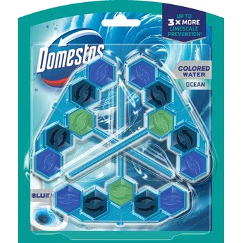 WC čistič DOMESTOS Blue Water Ocean 3 × 48 g
