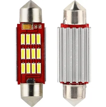Autožárovka SEFIS LED žárovka sufit 41mm 12V 12SMD CANBUS