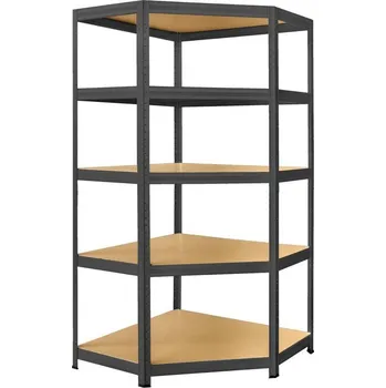 Dílenský regál J.A.D. TOOLS regál policový rohový SOLID 750, 180 x 75 x 45 cm