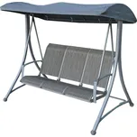 ROJAPLAST Zahradní houpačka pro 3 osoby HOLLYWOOD, šedá